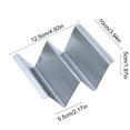 thumbnail image 3 of Taco Holder Stand | Corn Tortilla Rack | Sturdy Iron Construction | Dishwasher Safe | Microwave & Oven Safe | Silver Finish | 2 Size Options, 3 of 6
