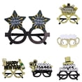 thumbnail image 2 of 2026 New Year Glasses Party, Multi-Color Glitter Holiday Glasses Frames, 2026 New Year Glasses Party Decorations, Glitter Frames, 6 Designs in One Pack, 2 of 9