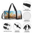 thumbnail image 6 of Gaeub Beach Starfish Shell Lightweight Travel Cylinder Bag Gym Tote Bag Sports Training Duffle Bag with Pockets and Straps, 6 of 8