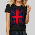 thumbnail image 2 of Summer Womens Short Sleeve Crew Neck Floral Printed Top T Shirts Casual Shirts Tee Blouse Casual Raglan Tee Dark Shirt Womens Loose Athletic Tees Shirt Women Cold Gear Shirts for Women Casual Shirt, 2 of 5