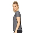 thumbnail image 2 of Expert Brand Women's Airstretch Lite Crescent Tee T-Shirt, Heather Black, Small, 2 of 8