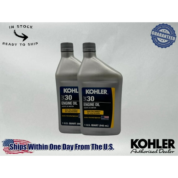 Kohler Genuine OEM Synthetic Blend SAE 30 4-Cycle Engine Oil 25 357 03-S-2PACK