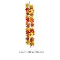 thumbnail image 3 of FeiFu Artificial Autumn Maple Leaf Vine Garland Fall Hanging Decor with Pumpkin for Thanksgiving Home Wall Door Fireplace Decoration, Guirnalda de Otoño Artificial, 3 of 7