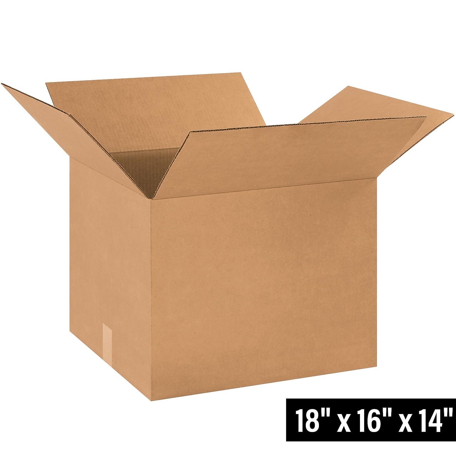 The Packaging Wholesalers Corrugated Kraft Box 18" x 16" x 14" - 25/Bundle 500/Bale BS181614