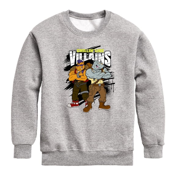 Teenage Mutant Ninja Turtles - Chillin Like Villains - Toddler & Youth Crewneck Fleece Sweatshirt