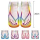thumbnail image 4 of 5 pares de calcetines tipo chanclas para mujer, divertidos calcetines novedosos con patrón 3D, calcetines de tobillo de corte bajo personalizados con estampado de manicura, 4 of 5
