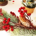 thumbnail image 3 of flowers for crafts and - red berry picks and holly branches for wedding seasonal decoration and home dcor, 3 of 6