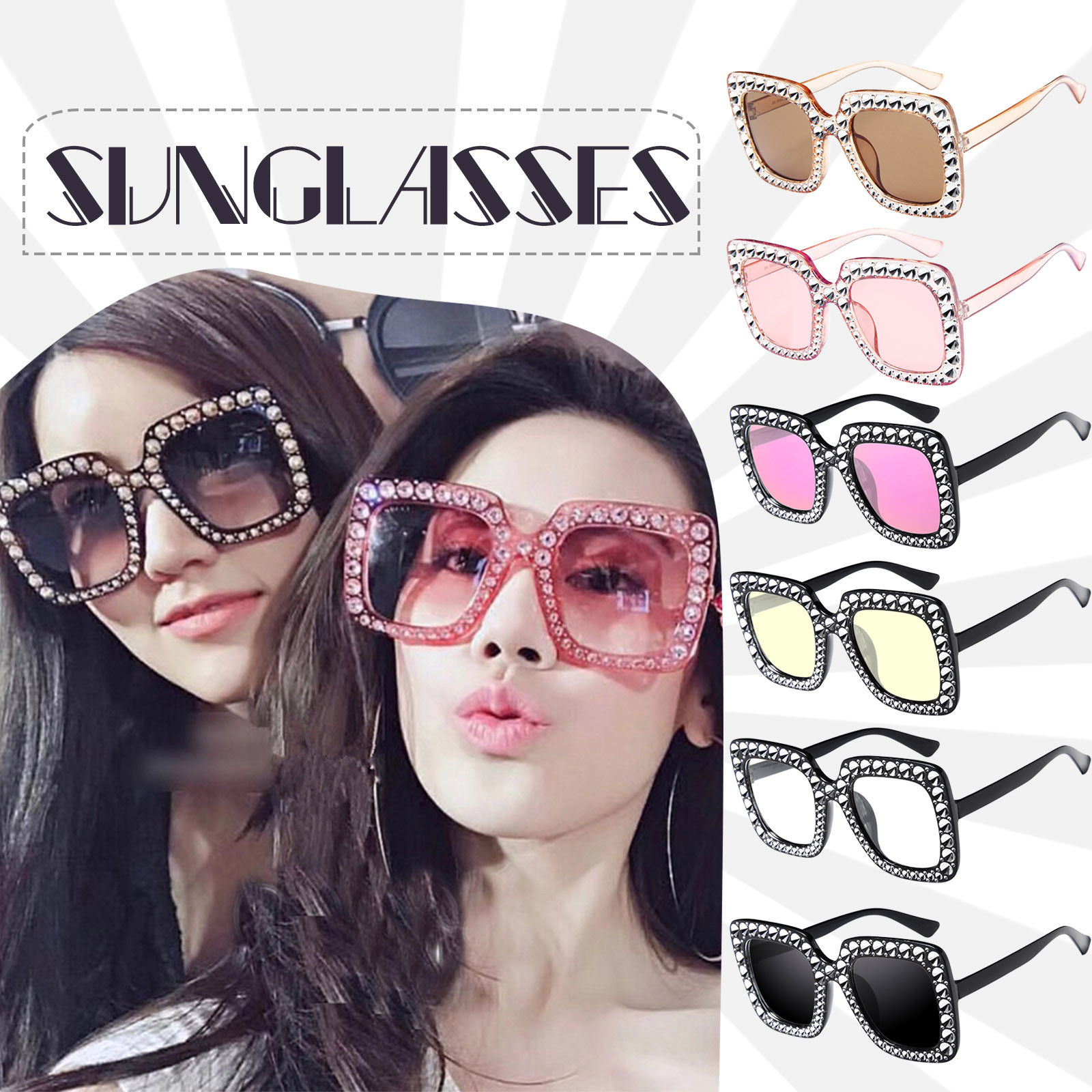 Only Moment Sunglasses for Women Ac Trendy Sun Glasses Polarized UV400 Protection Fashion Sunglasses Black One Size