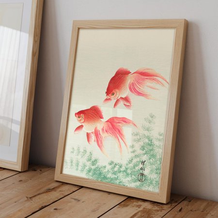 Vintage Japanese Art Ohara Koson Goldfish Japanese Wall Art House Decor Wall Art Japan Art Unframed Paper Print