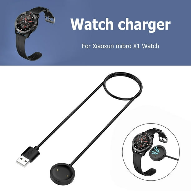 Cable de carga USB Cargador de base de reloj negro para Xiaomi Mibro X1/Color/Lite