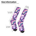 thumbnail image 2 of Fotbe Skull rainbow mushroom colorful Calcetas Divertidas Estampadas para Hombre y Mujer, Calcetas de Algodón hasta la Rodilla para Caminar, Correr, Enfermería y Embarazo, 2 of 6