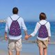 thumbnail image 5 of Fotbe Bright Purple Butterflies Bolsa Mochila con Cordón Estampada, Bolsa de Gimnasio Deportiva, Bolsa Cinch, Bolsa con Cordón para Hombres y Mujeres-Small, 5 of 6