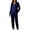 Blue, variant on BILIKEYU Women's Long Sleeve Button Loungewear Soft 2 Piece Set, Fall Outfits for Women, Fall Pajamas Women, Fall Sets for Women