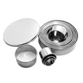 thumbnail image 5 of Cookie Biscuit Cutter Set  12 Graduated Circle Pastry Dough Cutters  430 Stainless Steel  Silver, 5 of 5