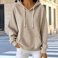 thumbnail image 5 of Neewe Womens Hoodies Casual Loose Long Sleeve Drawstring Pullover Sweatshirts Lightweight Hooded Tops with Pocket, 5 of 5