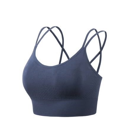 

Honeeladyy Deals Women s Cozy Sexy Sports Bra With String Quick Dry Shockproof Running Fitness Large Size Underwear