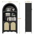 thumbnail image 6 of LAZZO 63" Arched Pantry Cabinet, Storage Cupboard with Anti-Tipping Device, Black, 6 of 8