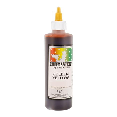 Chefmaster by US Cake Supply 10.5oz Golden Yellow Liqua-Gel Cake Food Coloring
