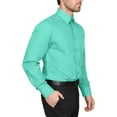 thumbnail image 2 of Berlioni Classic Regular Fit Solid Button Up Long Sleeve Pocket Work Dress Shirt, 2 of 5