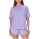 thumbnail image 2 of Karight 2 Piece Outfits Women Casual Soft Loungewear Short Sleeve Drop Shoulder Tops with Shorts Pj Sets Sleepwear Suits, 2 of 7