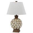 thumbnail image 1 of Cal Lighting Lampe de Table en Résine Durable 15.88 Pouces Blanc/marron, 1 of 2