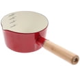 thumbnail image 1 of Calentador de café pequeño esmaltado, cacerola, sartenes, sartén plana, madera roja, 1 of 6