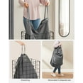 thumbnail image 2 of 90L Laundry Hamper Laundry Basket Collapsible Clothes Hamper Removable and Washable Liner for Bedroom Bathroom Black and Gray, 2 of 6