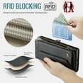 thumbnail image 2 of Compatible with Samsung Galaxy S25 Edge Wallet Case, 10 Card Slots & 1 Zipper Coin Pocket & 1 Cash Slot & 1 Cash Pocket & Lanyard & Crossbody Strap & Kickstand & RFID Blocking Phone Case, Black, 2 of 9