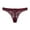 Wine, variant on Women 1 Piece Panties Pink Floral Lace Bow Back Panty Transparent Hollow Out Underwear Comfort Seamless Low Waist Briefs Lingerie Lenceria Thong M L XL(M, Wine)