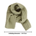 thumbnail image 2 of Preppy simple solid-color children's knit scarf, 2 of 5