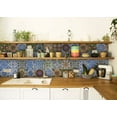 thumbnail image 5 of HomeRoots 400373 7 x 7 in. Jessa Multi Blue Mosaic Peel & Stick Tiles, 5 of 6