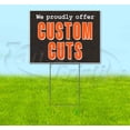 thumbnail image 1 of We Proudly Offer Custom Cuts (18" x 24") Yard Sign, Includes Metal Step Stake, 1 of 6