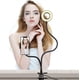 thumbnail image 2 of Anillo de luz para selfies profesional, compatibilidad universal, soporte de cuello de cisne flexible giratorio de 360 grados con goma antideslizante para maquillaje, selfies, transmisión en vivo,, 2 of 8
