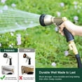 FANHAO Heavy Duty Metal Garden Hose Nozzle with 7 Spray Patterns
