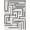 Black White Grey, Pattern 8, variant on ODIKA 8'x10' Washable Area Rug Durable, Non-Slip Geometric Interlocking Shapes Symmetrical Grey Abstract Alfombras for Living Room, Under Sectional, Family