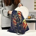thumbnail image 6 of Dreamtimes American Flag Riders Kitchen Towels 18x28inch Ultra Soft Absorbent Quick Drying Kitchen Dish Towels Washable Cleaning Cloths Hand Towels Tea and Bar Towels, 1 Pack, 6 of 7