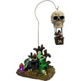 thumbnail image 3 of Animated Skull Balloon Ride  Figurine | Spooky Town Collection Accessories with Multi-Color LED, Motion and Sound | 14.13 Inch, 3 of 14