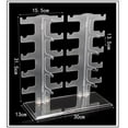 thumbnail image 2 of Almencla Clear Sunglasses Holder Rack Glasses Show Display Stand Organizer 10 Pair, 2 of 7