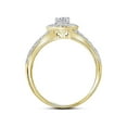 thumbnail image 2 of Diamond Princess 14kt Yellow Gold Diamond EGL Round Bridal Wedding Ring Band Set 1 Cttw, 2 of 3