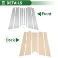 thumbnail image 3 of Pegatina anti rasguños de moldura de pilar de puerta exterior para BMW X3 2018-2024 Tono plateado 8 Pcs, 3 of 7