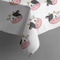 thumbnail image 5 of White Cow Head Pattern Square Tablecloth,Waterproof Square Table Cover,Wipeable Spillproof Washable Table Cover for Home Kitchen Party Decor 60"x60"(152x152cm), 5 of 6