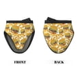 thumbnail image 7 of burger fries yellow Oven Mitts Heat Resistant - Soft Lining Silicone Mini Oven Mitts with HangingLoop, Kitchen Oven Gloves Heat Resistant 500℉ for Cooking Baking Microwave, 7 of 7