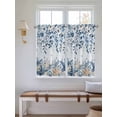 thumbnail image 2 of Blue Coastal Starfish Bathroom Window Curtain, Beach Nautical Shell Eucalyptus Ocean Light Filtering Coffee Kitchen Curtains, Bedroom Living Room Curtains 2 Panel 84"x45", 2 of 6