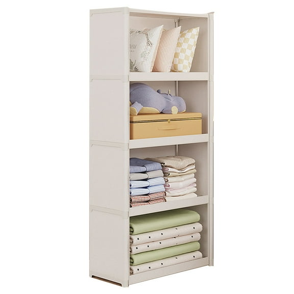 Portable Closet Wardrobe with Lid - Dustproof Clothes Storage Organizer for Bedroom, Freestanding Wardrobe with Clothing Storage Compartments, Compact Wardrobe Organizer