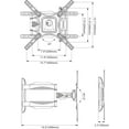 thumbnail image 3 of WWS-TV Wall Mount, Full Motion TV Wall Bracket for Most 32-55 Inch TV/Flat Screen/LED/Monitors, Swivel Tilt with Articulating Arms, Rotating, Max VESA 400x400mm up to 60lbs, 3 of 4