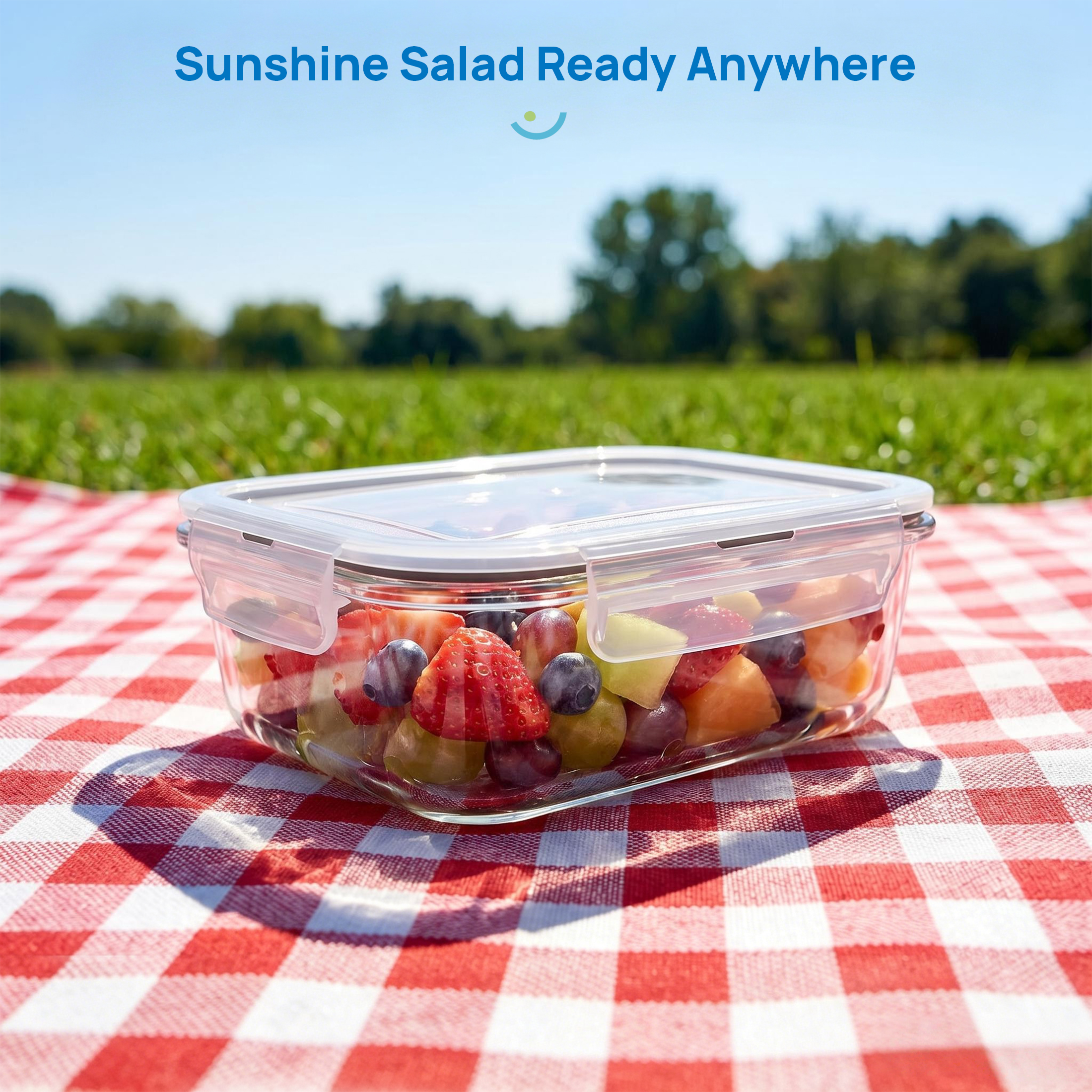 Sindcom 5-Pack Glass Food Storage Containers, 22oz, Grey photo 3