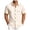 Beige-w, variant on Men's Seersucker Short Sleeve Button Down Linen Shirts Casual Summer Beach Vacation Tops XXXL