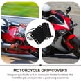 thumbnail image 6 of FOMIYES  2 Pcs Locomotive Handlebar Cover Motorcycle Replacement Grip Black, 6 of 8