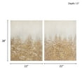 thumbnail image 6 of 22" X 28" Gold Embellished Canvas Wall Art Set - 2-Piece Abstract Glitter Diptych for Modern Decor Five, 6 of 8