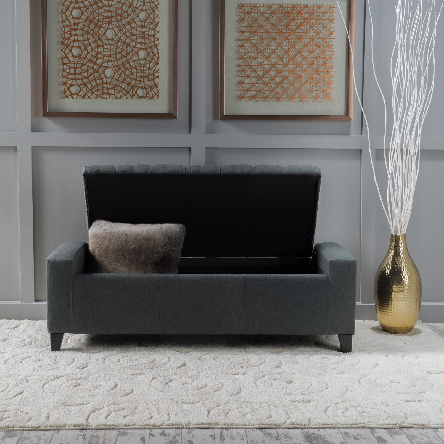 Miekor Furniture STORAGE OTTOMAN BS9969